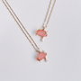 Heliophilia Silver Pinky Could - Collar de Acero Rosa y Dorado